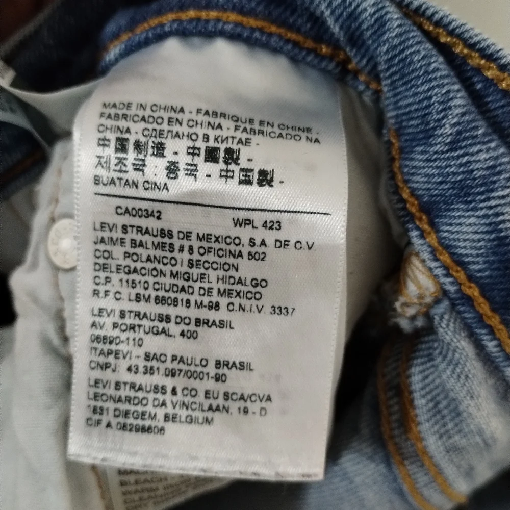 LEVI'S Premium Big E‎ 501 Jeans Blue Denim Regular Straight Womens W28 L26